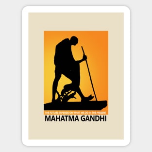 Mahatma Gandhi Father of the Nation Sticker